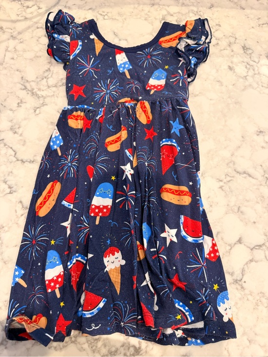 Little Sleepies Other - Little Sleepies Snacks & Sparkles Flutter Twirl Dress 3T